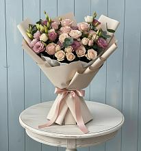 Букет цветов из:  Розы и Лизиантусы #REPLACE_PRED# Ростовке