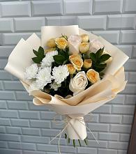 Букет цветов из:  Розы и Хризантемы в Ростовке