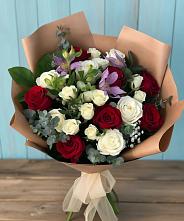 Букет цветов из:  Розы и Альстромерии #REPLACE_PRED# Ростовке