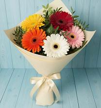 Букет цветов из:  Герберы в Ростовке