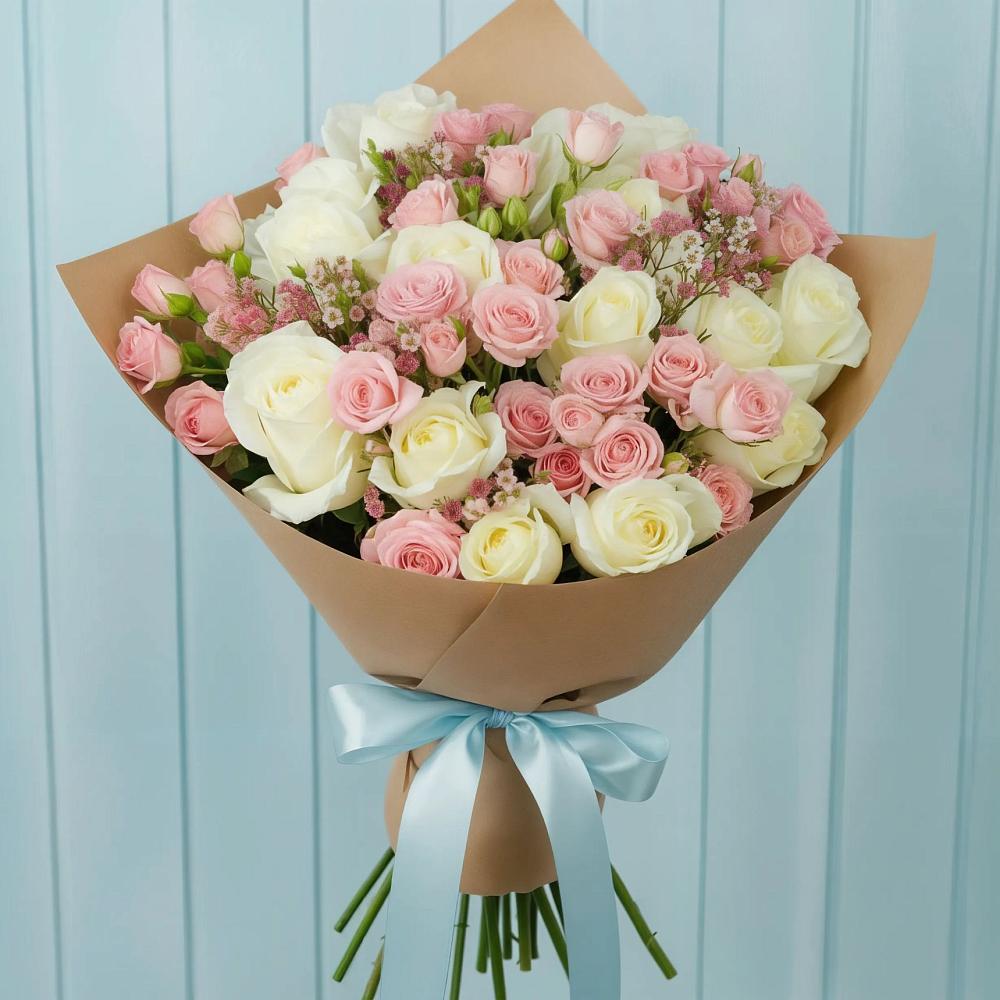 Букет цветов из: Розы в Ростовке