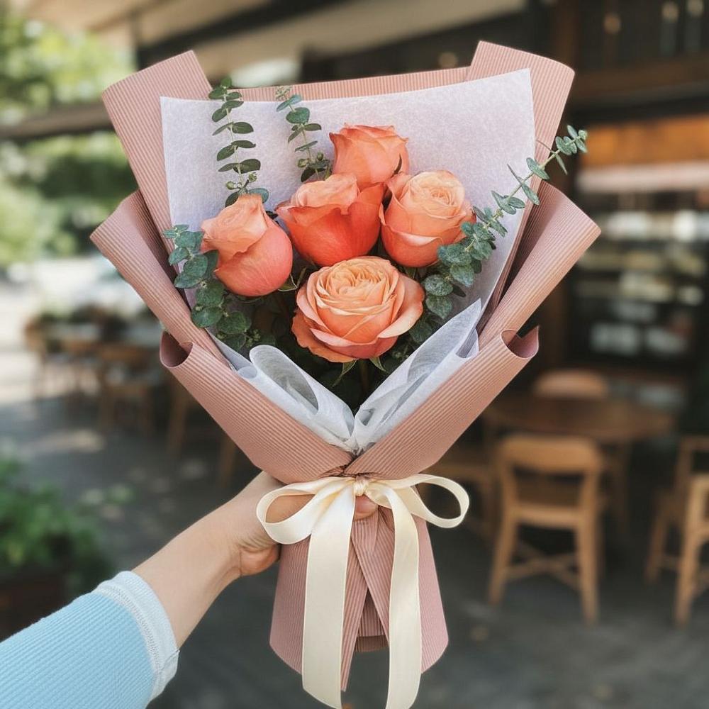 Букет цветов из: Розы в Ростовке