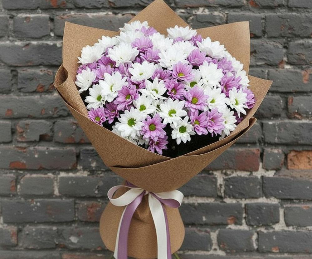 Букет цветов из: Хризантемы в Ростовке