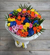 Букет цветов из:  Розы и Хризантемы в Ростовке