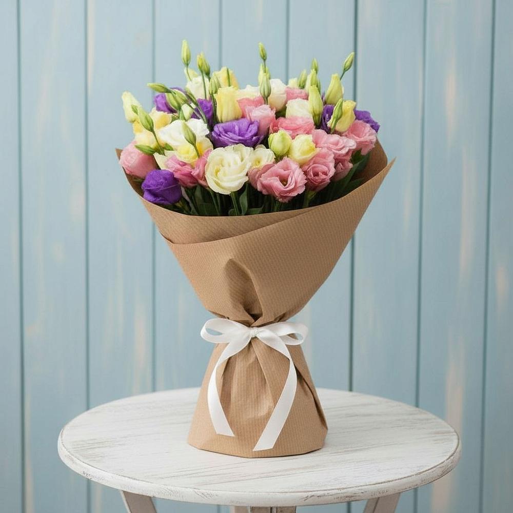 Букет цветов из: Лизиантусы в Ростовке