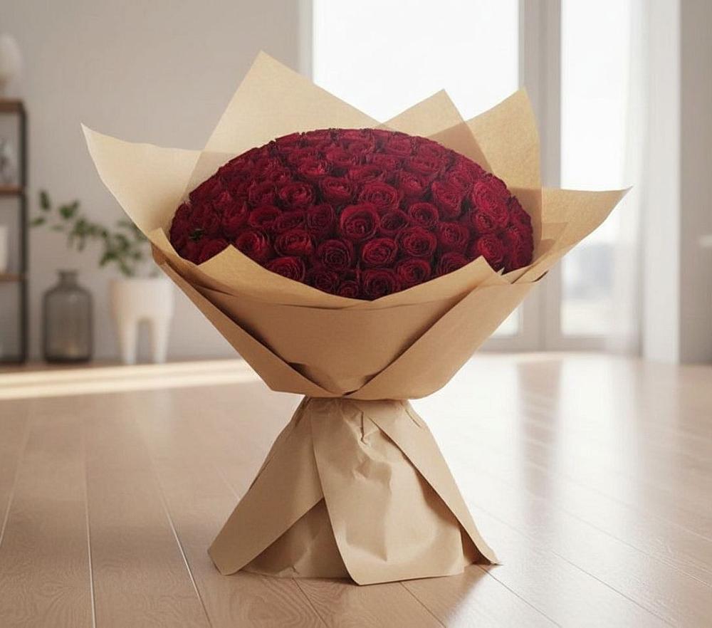 Букет 101 Красная роза в Ростовке
