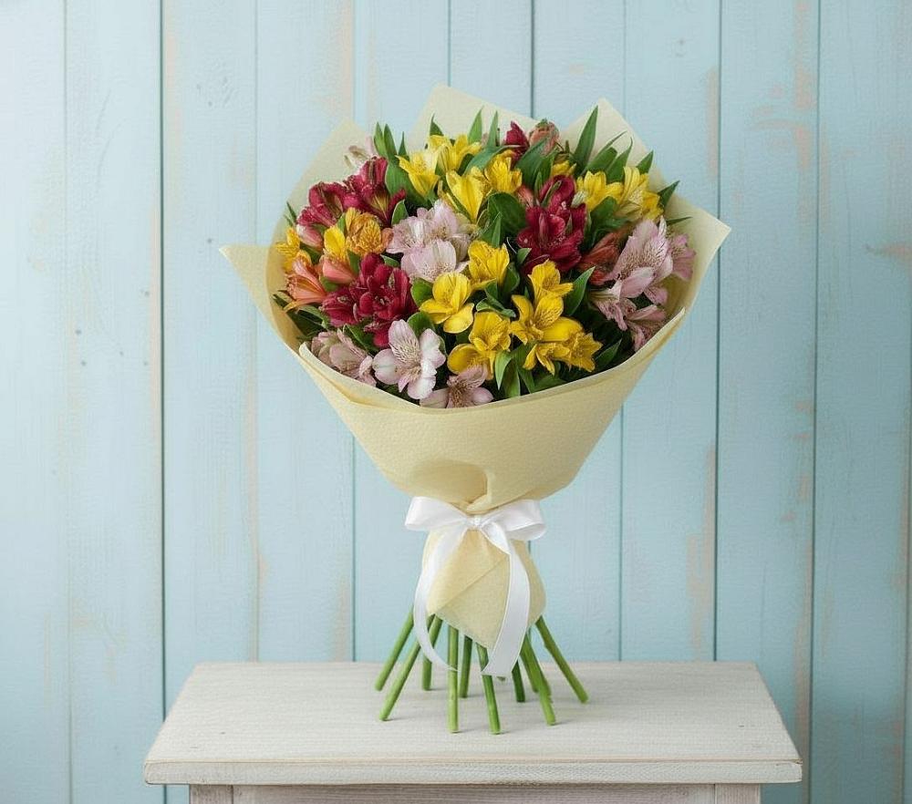 Букет цветов из: Альстромерии в Ростовке