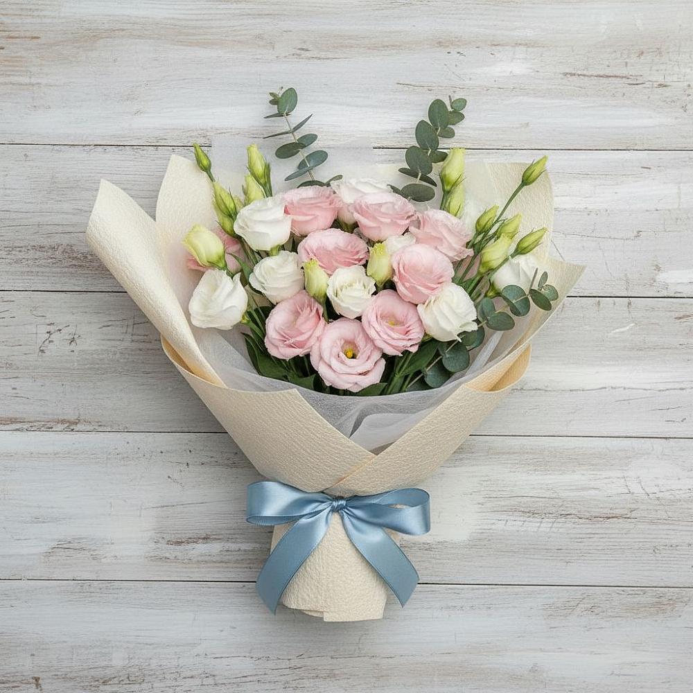 Букет цветов из: Лизиантусы в Ростовке